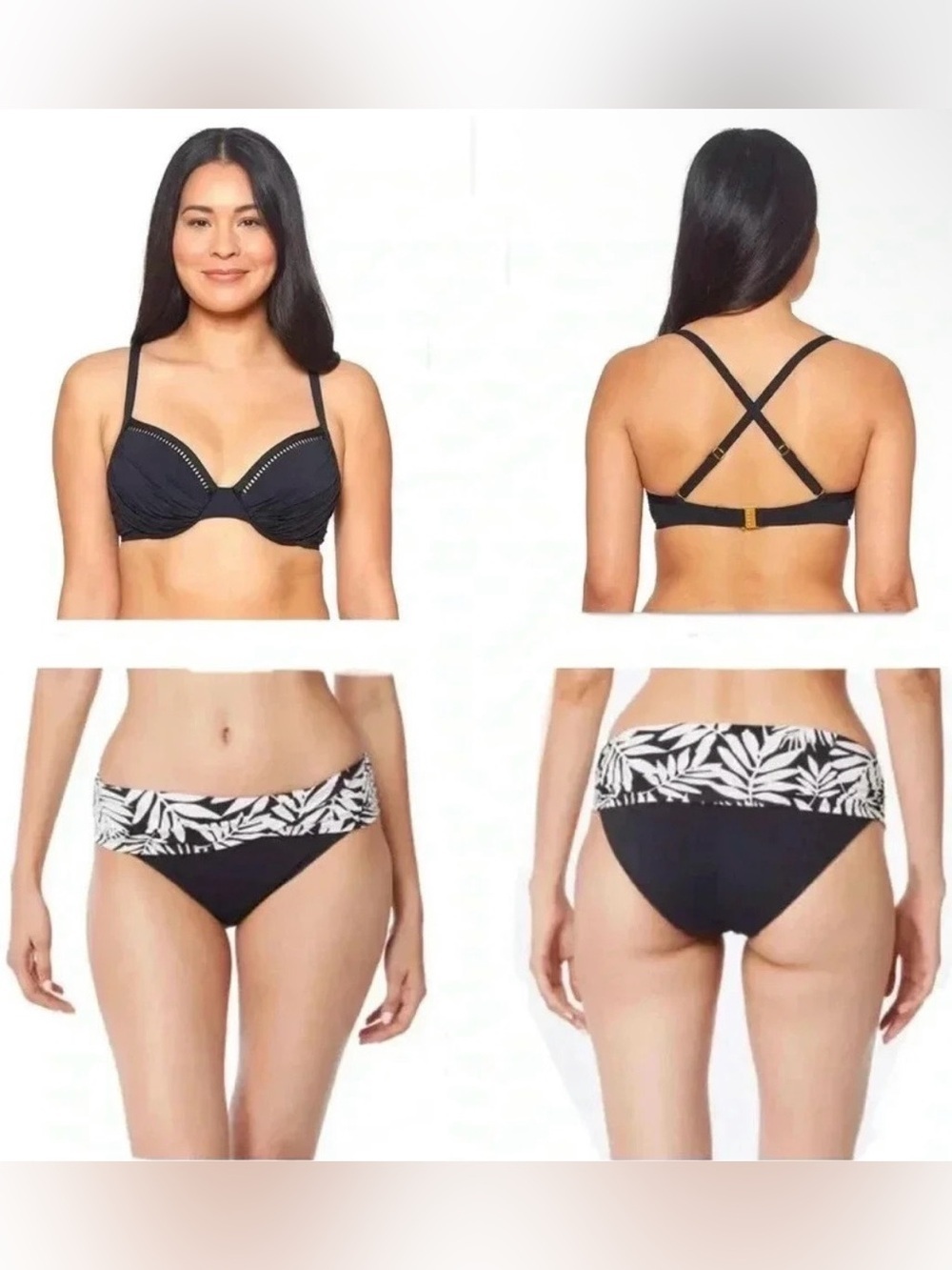 BLEU ROD BEATTIE Molded Underwire Bikini Top and Bikini Bottom